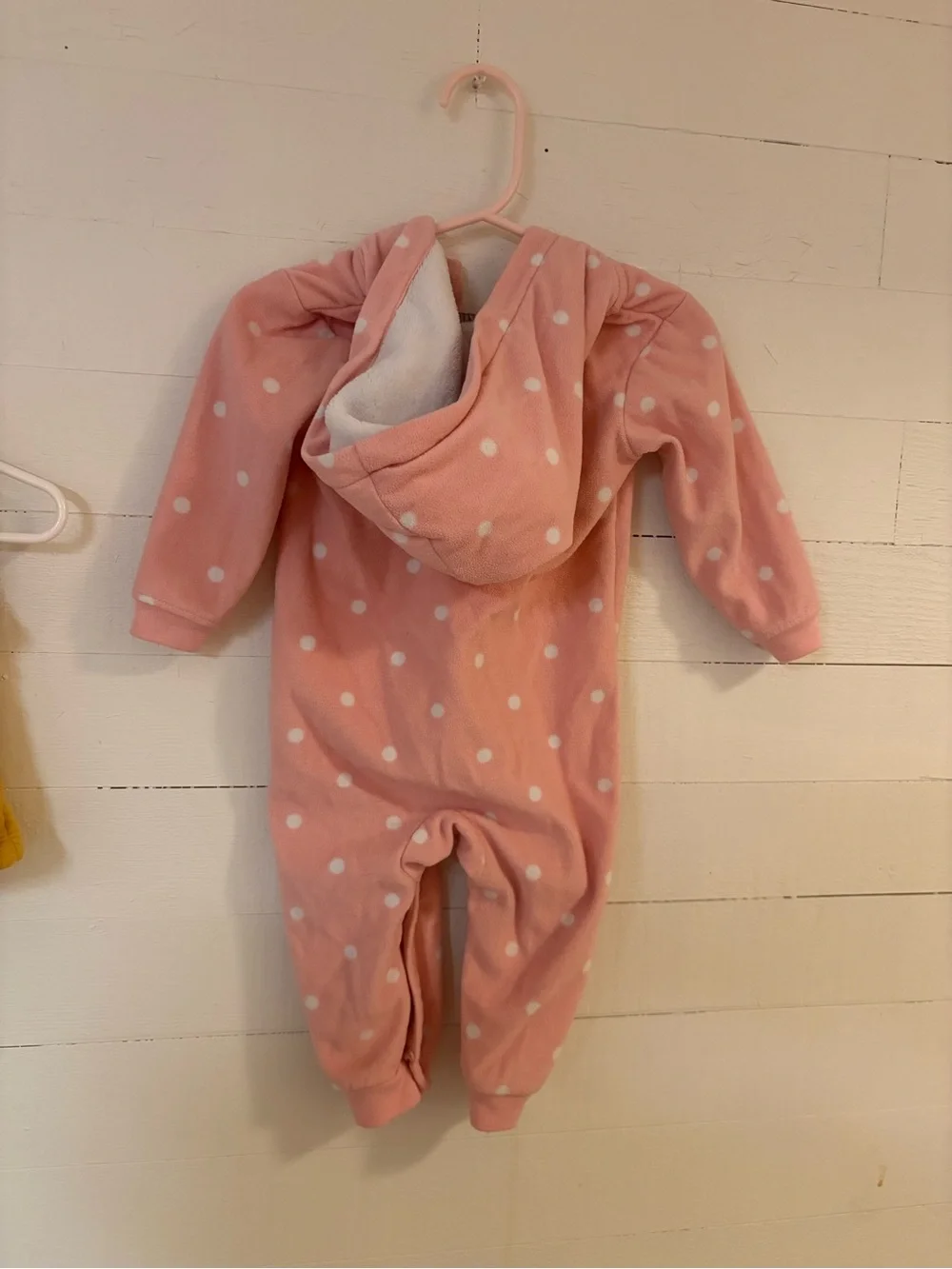 Baby Girls 9M 3 Piece Clothing Lot Carters Mac & Moon Rompers Hooded Vest